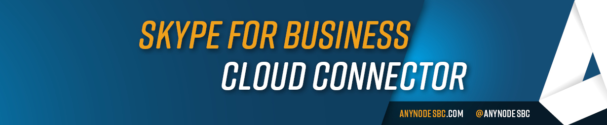 Titlegraphic: Skye for Business Cloud Connector with anynode