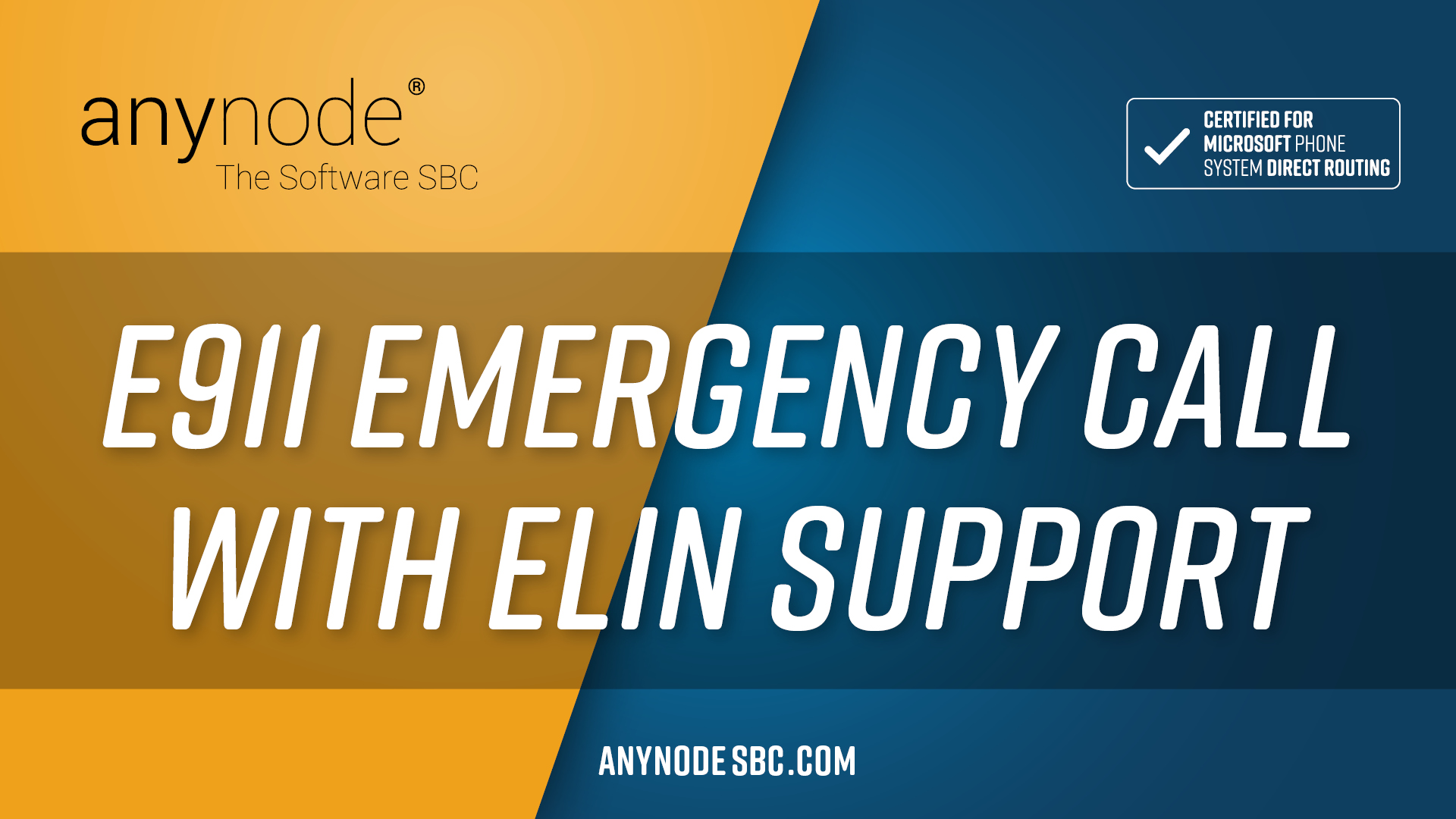 Release_4_6_E911 Emergency Call with ELIN Support