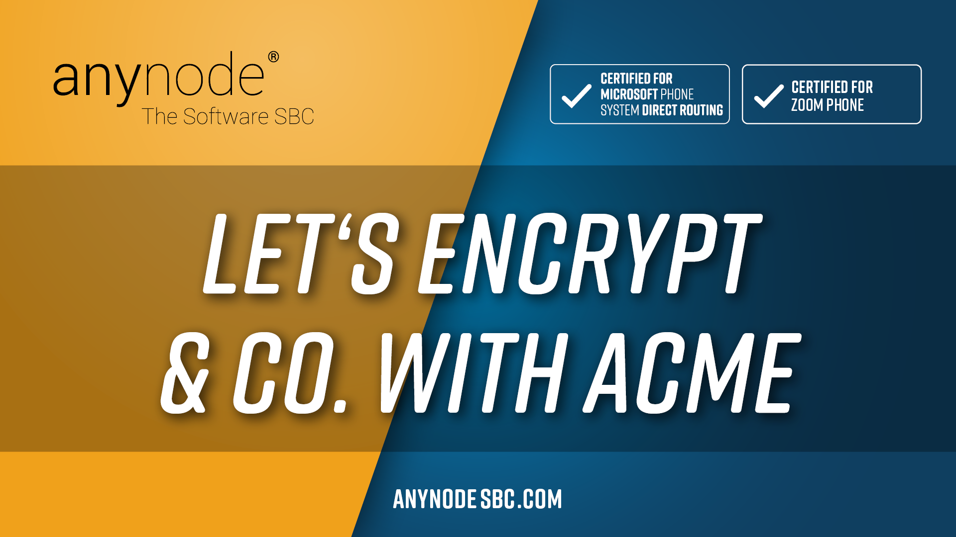 Features Let's Encrypt with ACME