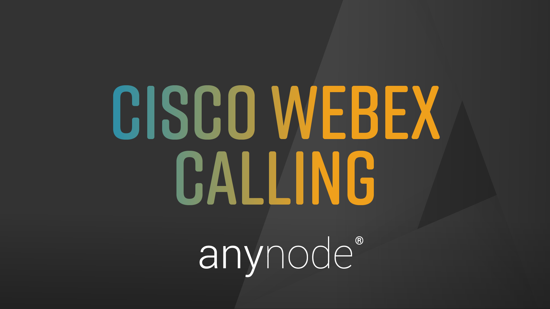 anynode está certificado para Cisco Webex Calling Peering. Con Cisco Webex Calling, anynode puede conectarse a casi cualquier PSTN o conectarse a PBX de terceros.