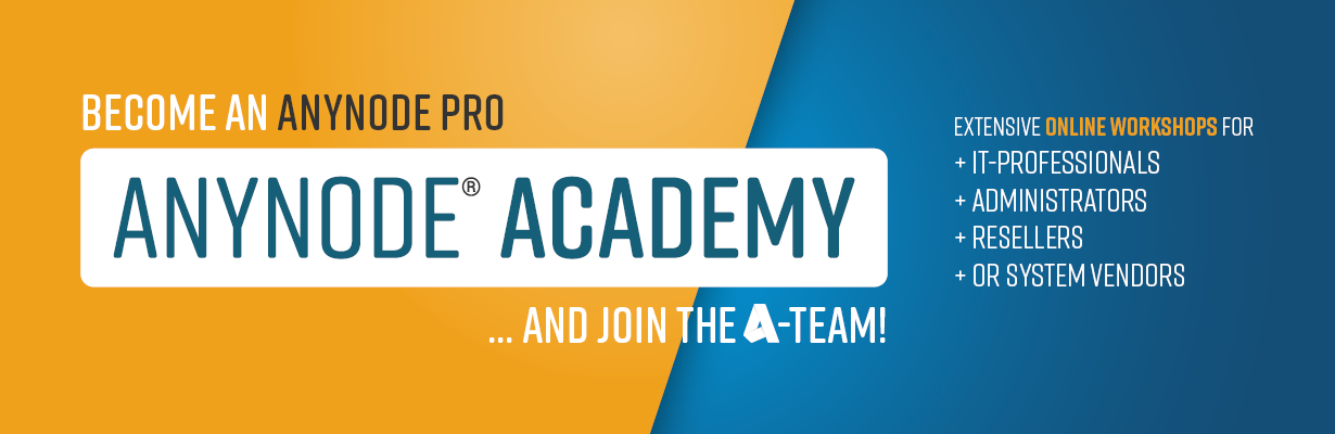 anynode academy - Become an anynode Pro! anynode academy banner