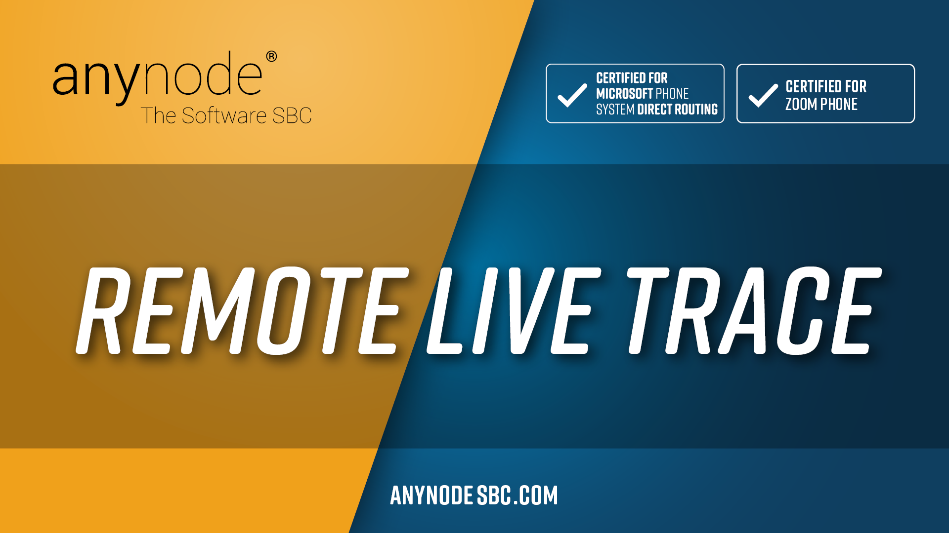 Title image for the Remote Live Trace feature in anynode 4.14 product communication.