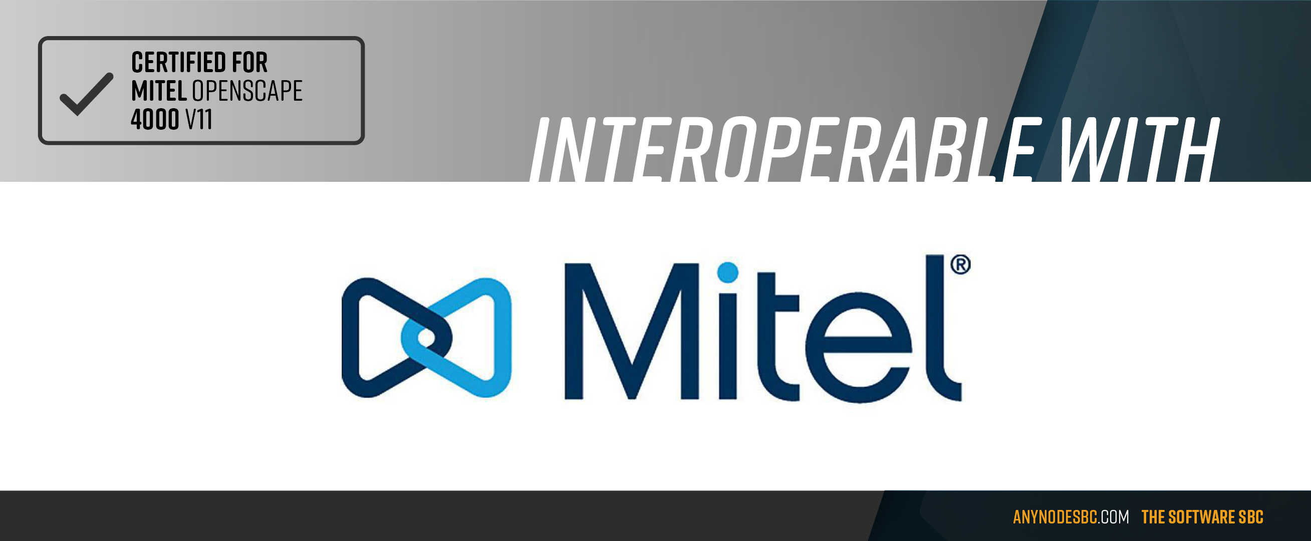 anynode officially certified for Mitel OpenScape 4000 V11